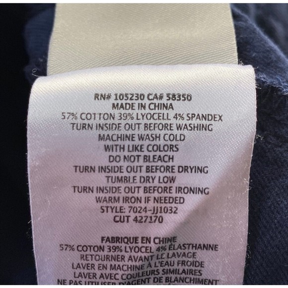 Joie Womens Park Skinny Pants 29 Navy Blue Utility Cargo Lyocell Blend Calf Zips - Picture 7 of 16